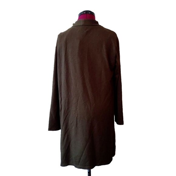 Melloday Cardigan Olive Butter Soft Pockets Open Front Shawl Collar Size… - Picture 3 of 7